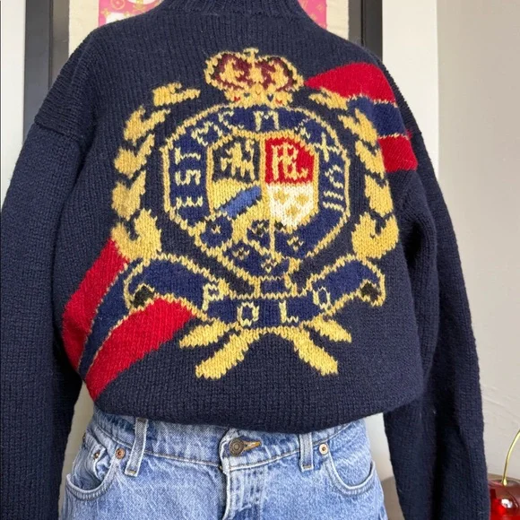Vintage Ralph Lauren Crest Turtleneck Sweater - Picture 3 of 7